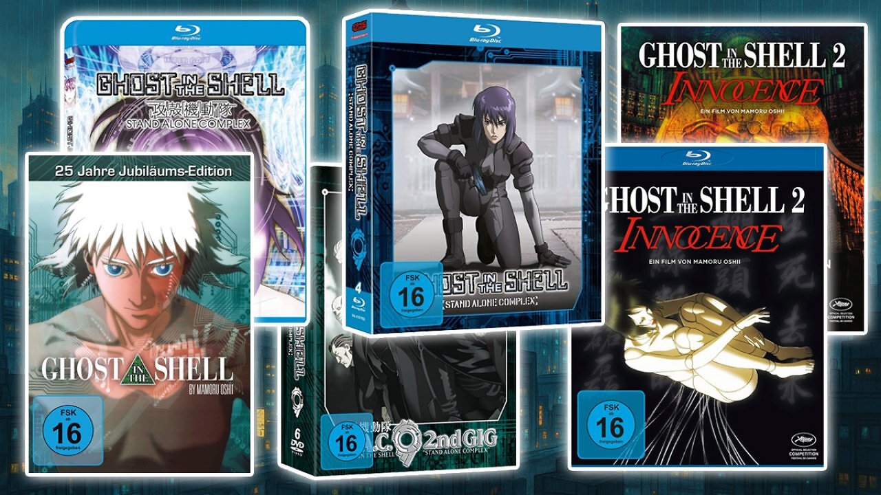 [08/12/2025] Blu-ray für 1,44 Euro: Amazon mit Kampfpreis für Kult-Anime Ghost in the Shell inkl. Box-Sets