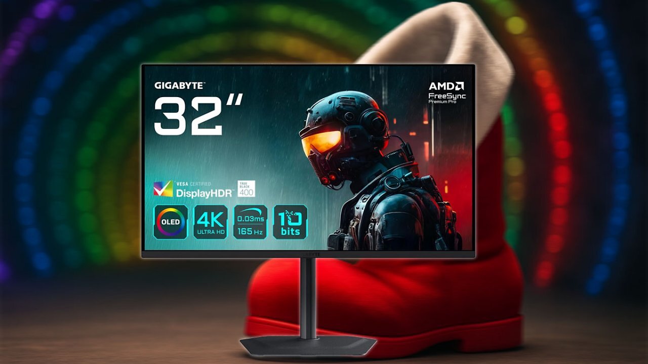 [05/12/2025] Zum Bestpreis vor Weihnachten: Gigabyte MO32U OLED Gaming-Monitor
