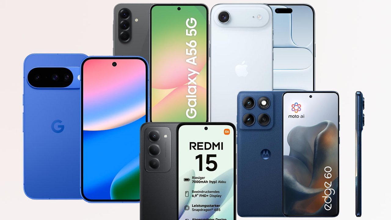 Amazon reduziert Handys stark: iPhone, Samsung, Google & Xiaomi ab 80 €