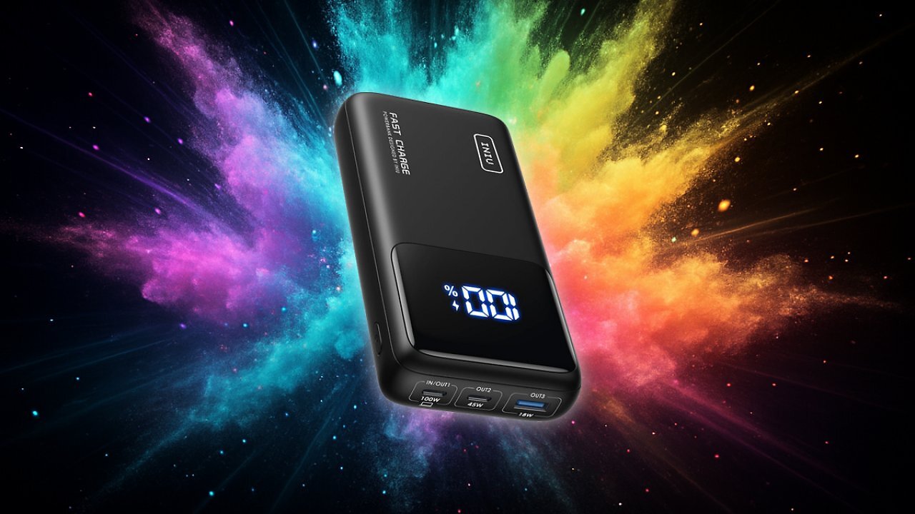 [02/12/2025] INIU Laptop Power Bank, 100W 25000mAh Powerbank USB-C Input&Output, Klein Externe Handyakkus Kompatibel mit MacBook, Surface, iPad, Fire TV Stick, Camera, DJI, iPhone 17 16 15 14, Reise, Wandern, Büro Amazon Angebot