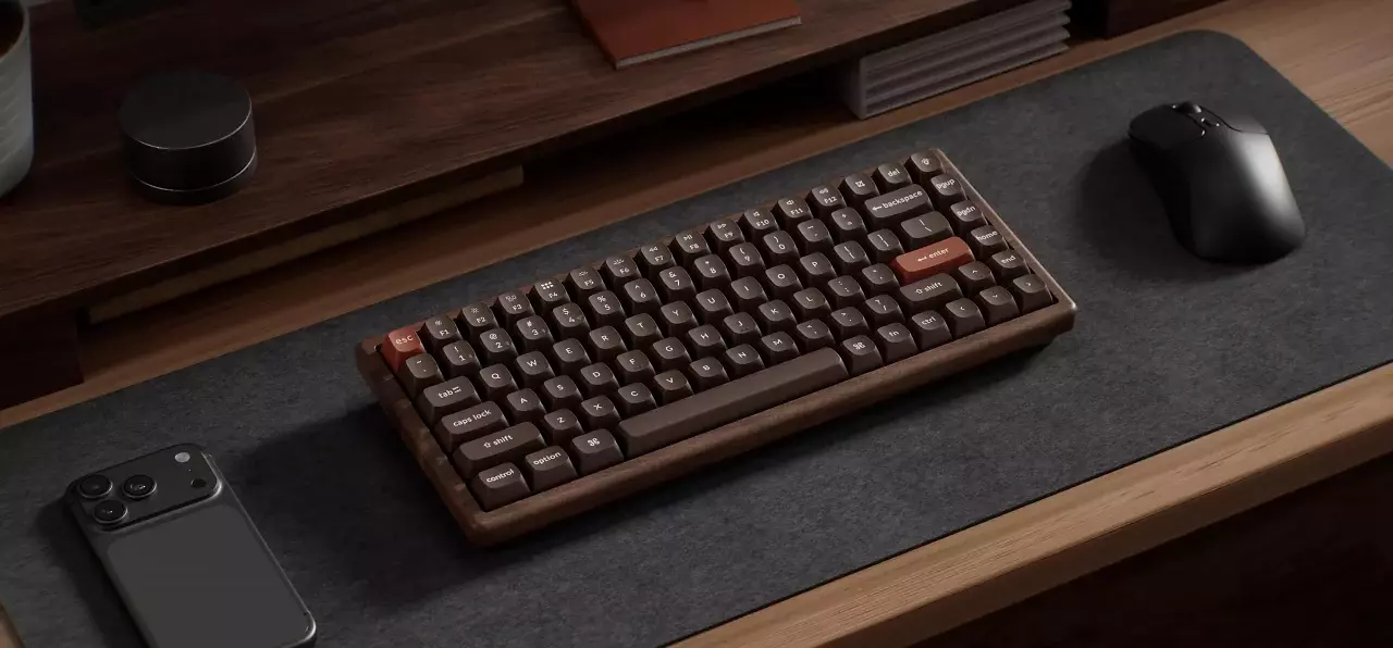[05/12/2025] Keychron K2 HE: Mechanische Tastatur kommt als Sonderedition im Walnuss-Gehäuse