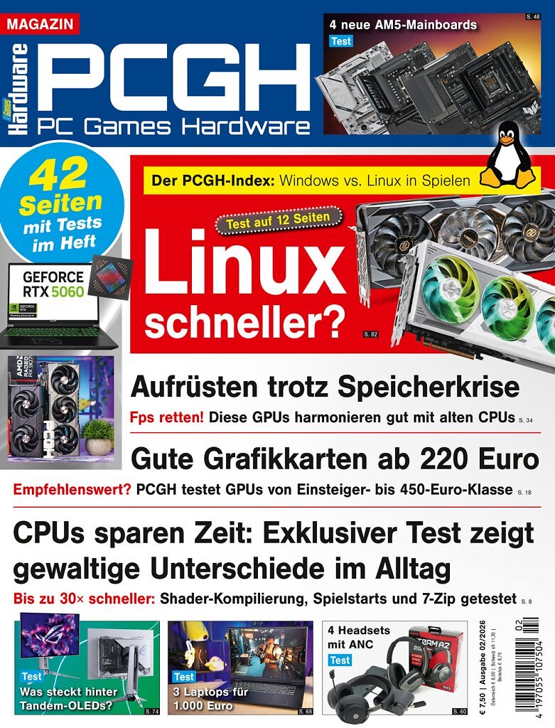 [15/12/2025] Magazin-Cover der PCGH-Ausgabe 02/2026.