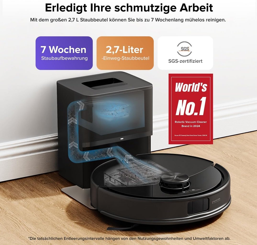 Roborock Q10 S5+ ist ein Saugroboter mit Wischfunktion. Er ist bei Amazon nun günstig wie nie.
