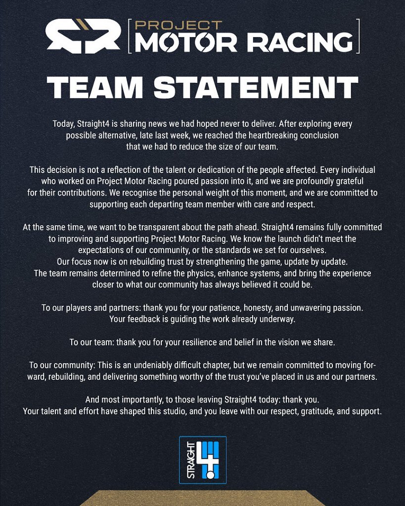 [08/12/2025] Team Statement