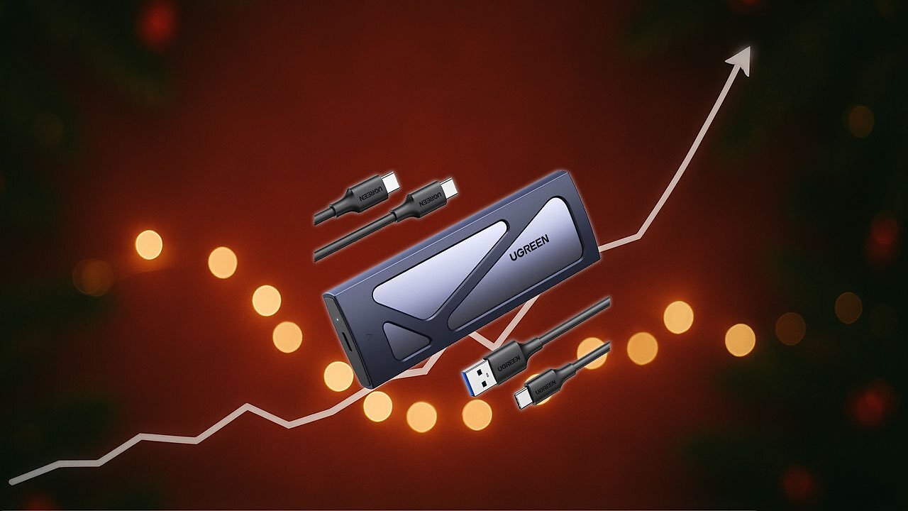 [09/12/2025] Nur für kurze Zeit zum Bestpreis: Ugreen USB-C-SSD-Adapter 90541