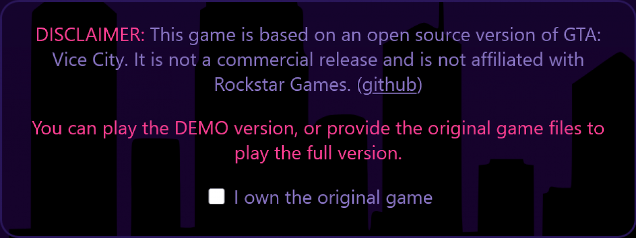 [20/12/2025] GTA: Vice City im Browser