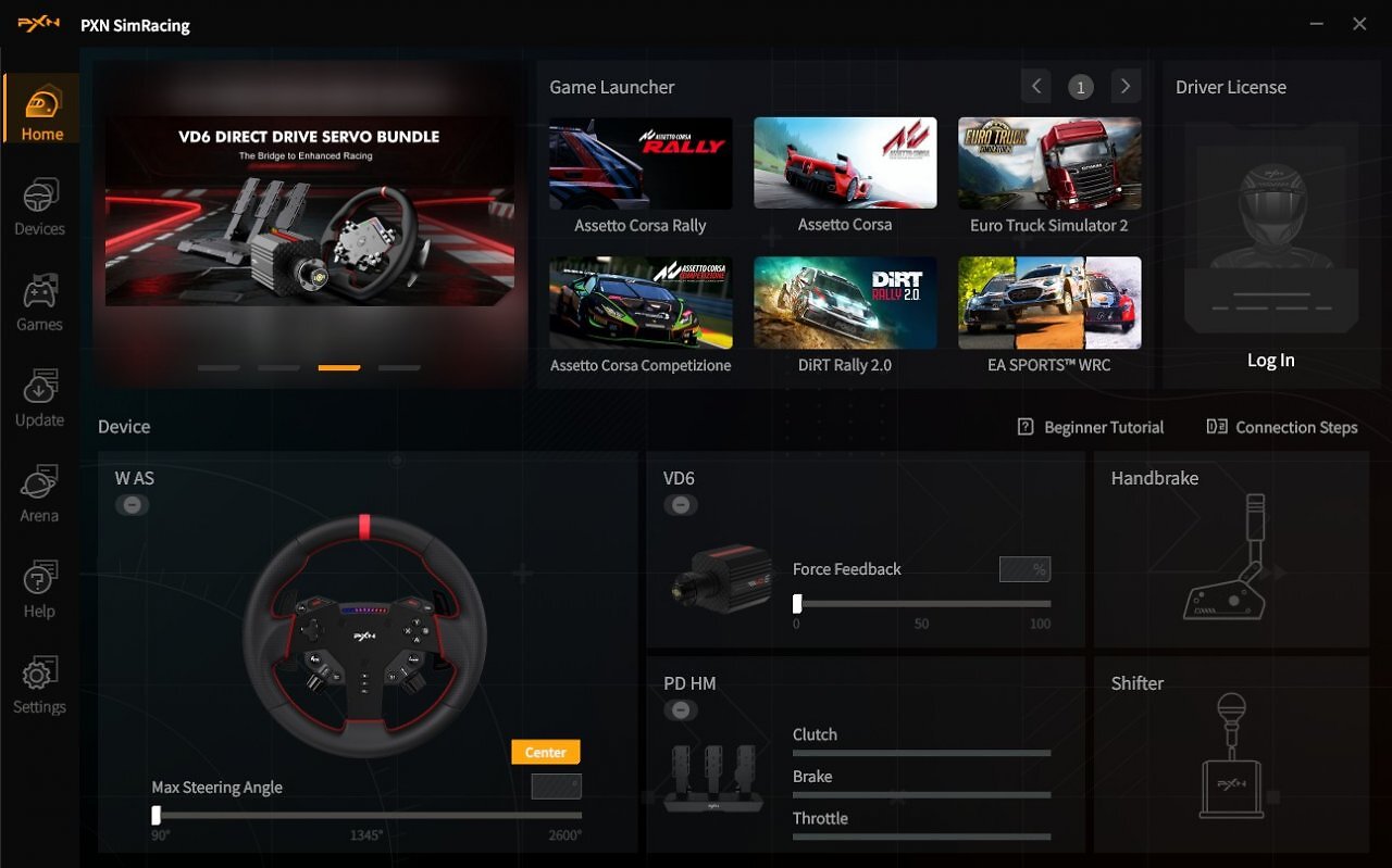 [22/01/2026] PXN-Sim-Racing-Software Option: Home