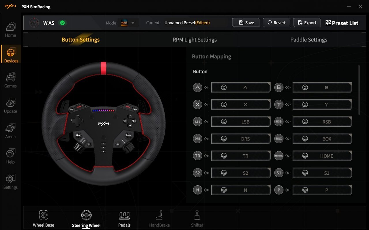 [22/01/2026] PXN-Sim-Racing-Software Option: Device Steering Wheel
