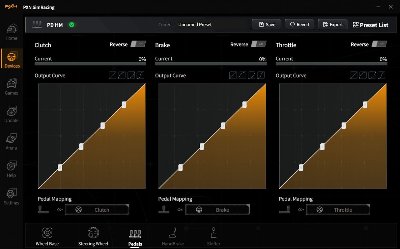 [22/01/2026] PXN-Sim-Racing-Software Option: Device Pedals