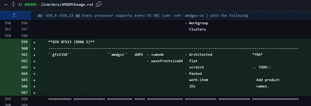 [24/01/2026] RDNA 5