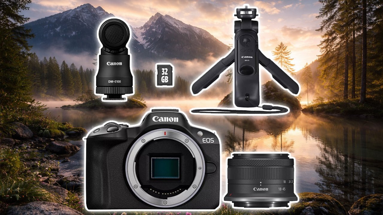[15/01/2026] Sonst deutlich teurer: Canon EOS R50 Content Creator Kit zum Aktionspreis bei Amazon