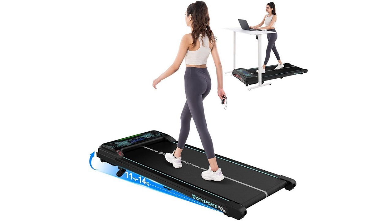 Keine Ausreden: Im Test (Chip) mit "gut" bewertetes Laufband mit Steigung und Lautsprechern kostet jetzt nur 110€