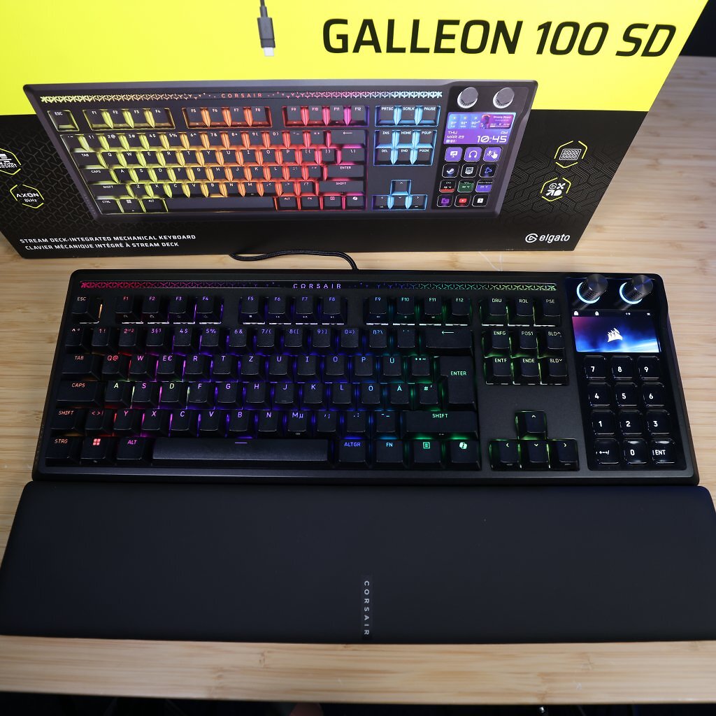 [29/01/2026] Corsair Galleon 100 SD: Corsairs kostspielige Kombi aus Tastatur und Stream Deck im Test