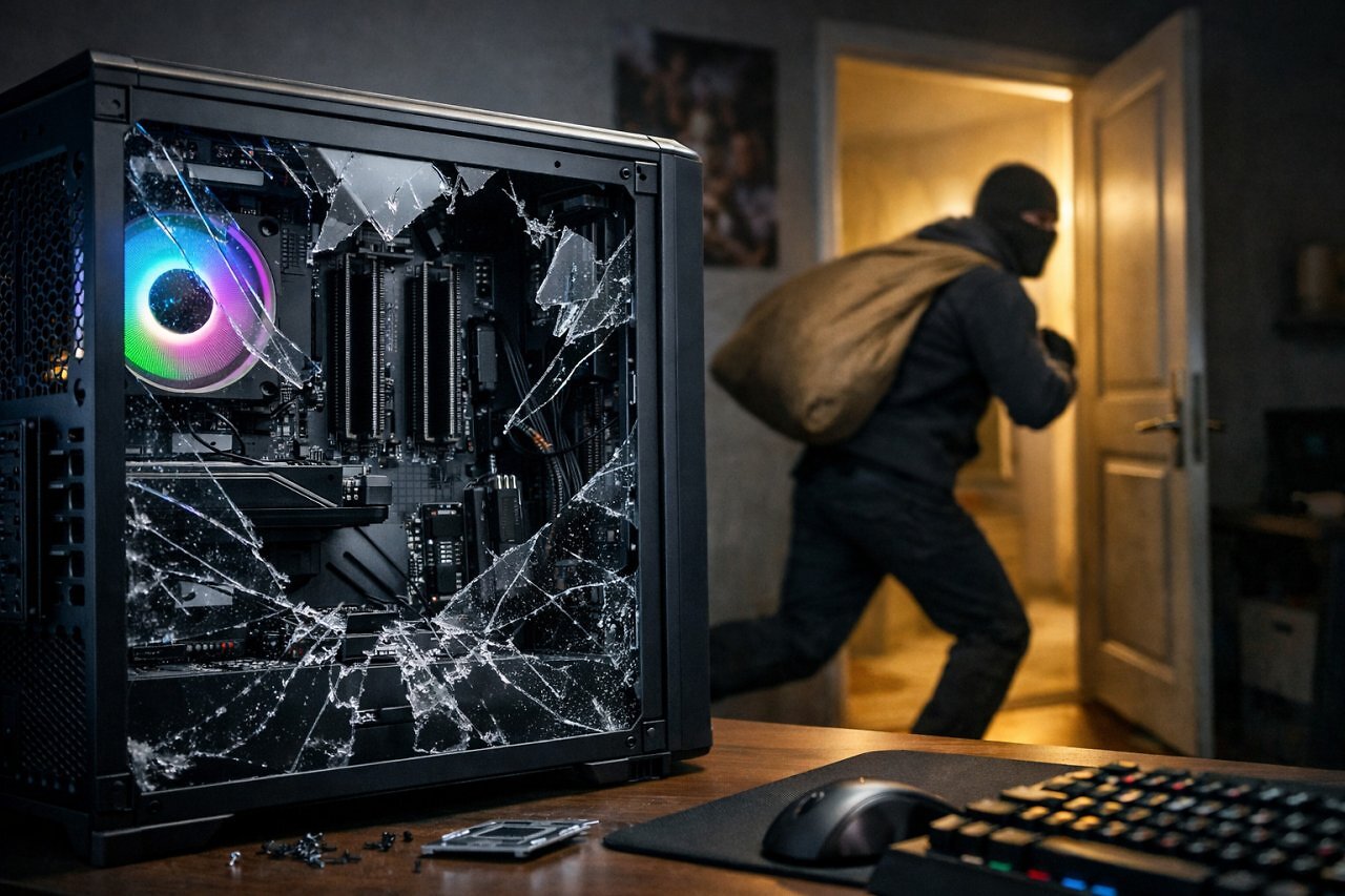 [14/01/2026] Ein Dieb soll in eine Firma eingebrochen sein und dort ausschließlich RAM-Module aus PCs entnommen haben. An den PCs selbst hatte er kein Interesse.