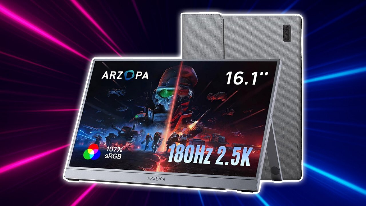 [18/01/2026] Zweifach günstiger: Rabatt plus Gutschein für portablen Monitor mit WQHD, 180 Hz, USB-C