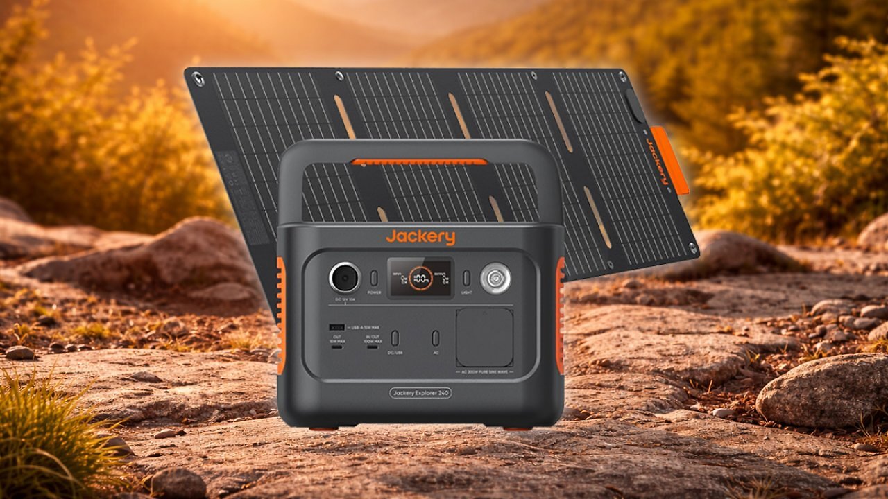 [29/01/2026] Jackery 240 v2 Solar Generator mit 40W Solarpanel, 256Wh LiFePO4-Batterie, 300W AC & 100W USB-C-Ausgang für Outdoor, Camping & Notfall (2024 Neue) Amazon Angebot