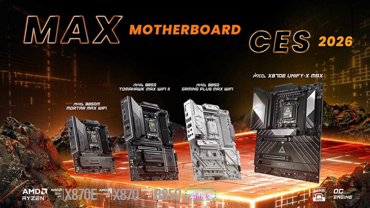 [06/01/2026] Neue AM5-Mainboards von MSI mit X870E und B850 als Max-Modelle