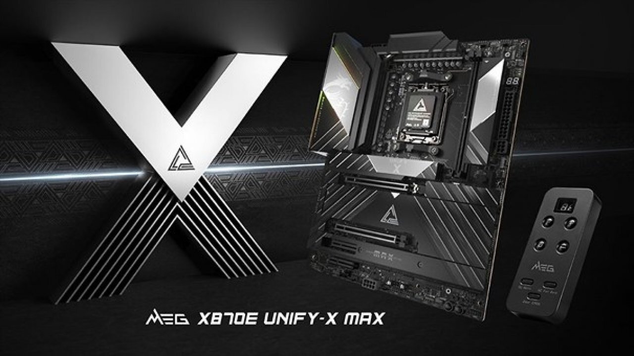 Das MEG X870E UNIFY-X MAX Mainboard von MSI.