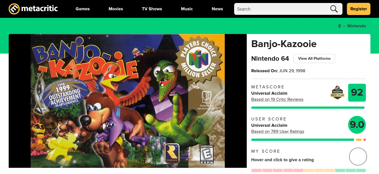 [26/01/2026] Metacritic