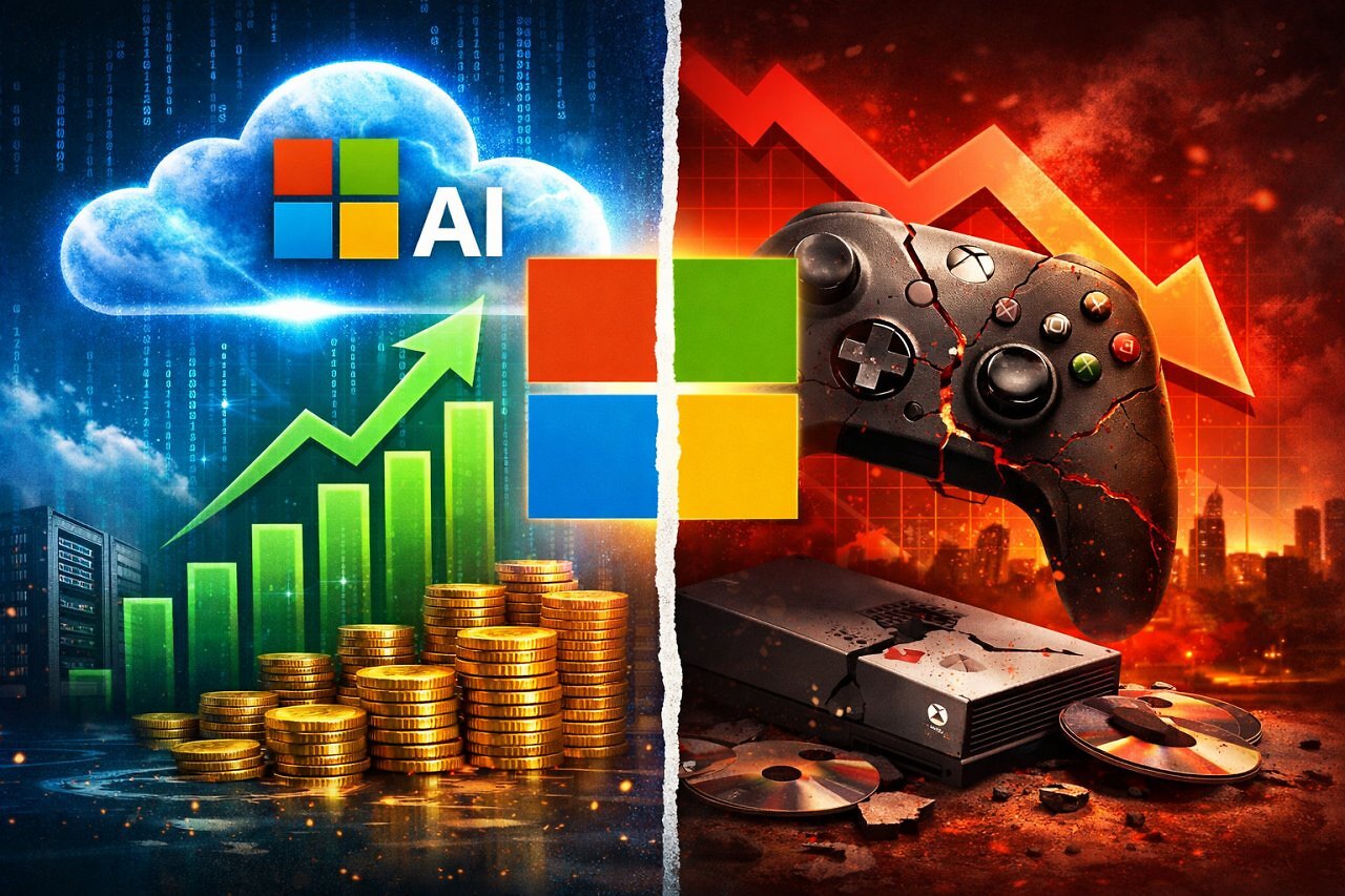 [29/01/2026] Microsoft setzt voll auf KI und Cloud: Während Azure boomt, kämpft die Xbox-Sparte mit massiven Hardware-Rückgängen im zweiten Quartal 2026.