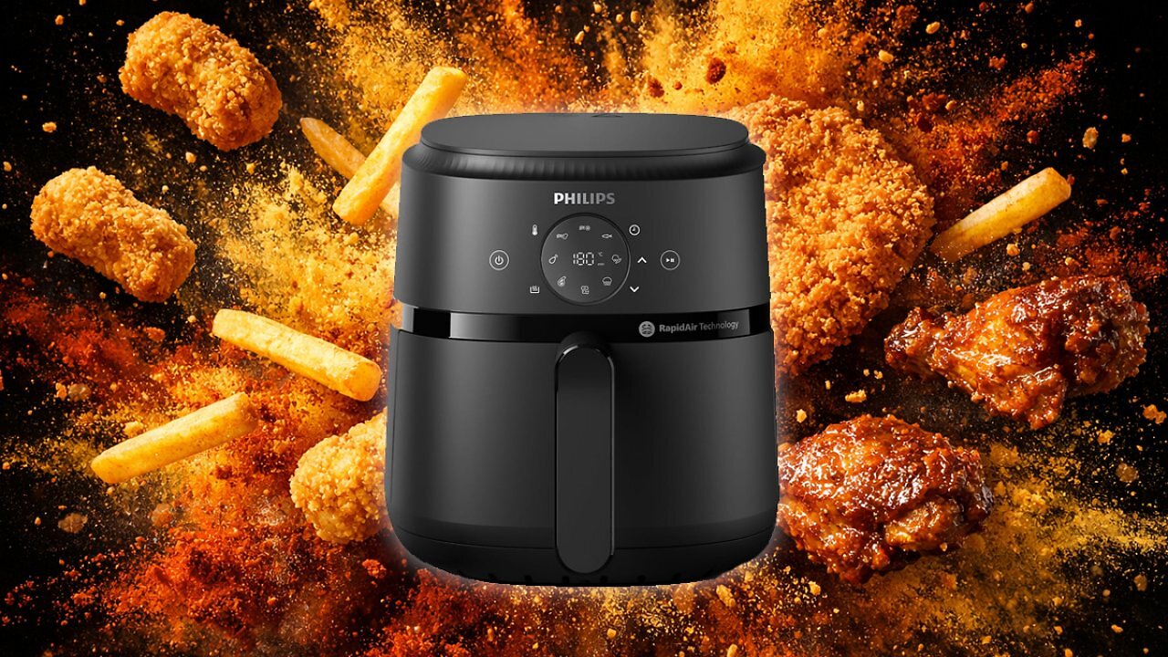 [26/01/2026] Philips Airfryer 2000 Series Heißluftfritteuse, 4,2L, Digitaler Touchscreen, 13 Garoptionen, 9 voreingestellte Funktionen, 90% weniger Fett mit RapidAir Technologie, 1500W Leistung, Schwarz (NA229/00) Amazon Angebot
