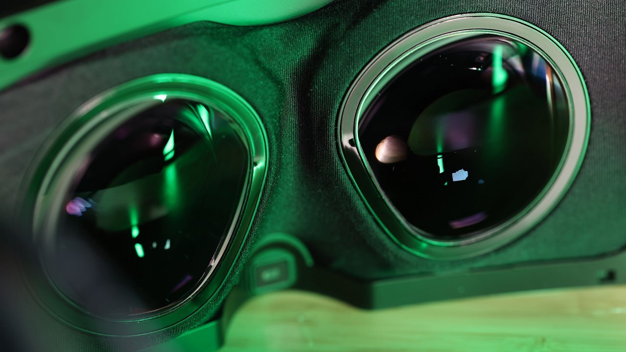 Nahaufnahme eines VR-Headsets