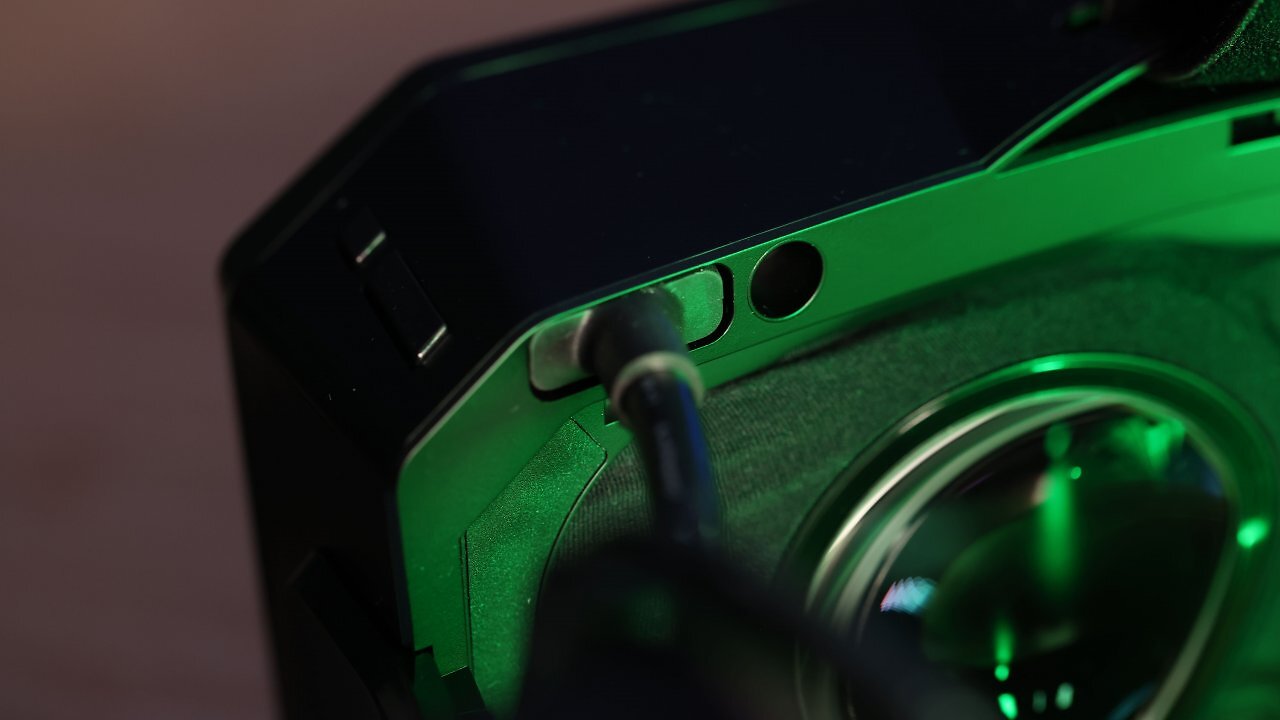 Nahaufnahme eines VR-Headsets
