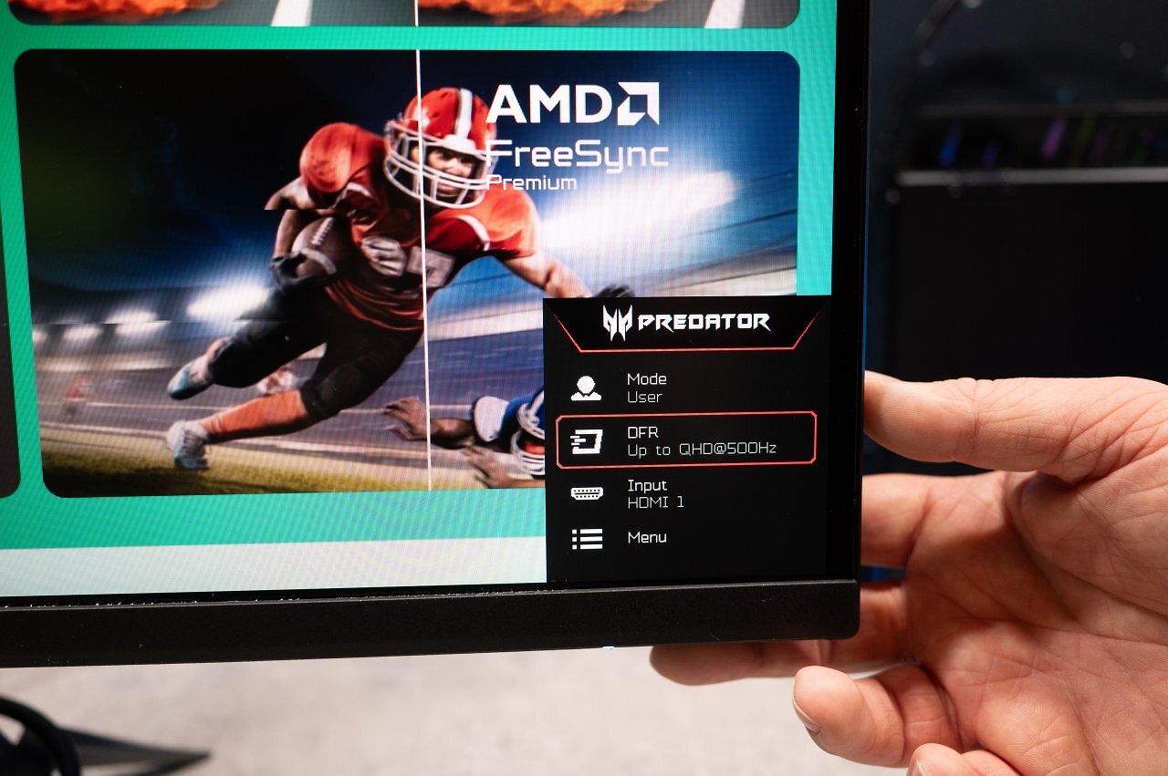 [06/01/2026] Acer Predator XB273U F6 mit 500 Hz bei 1440p.