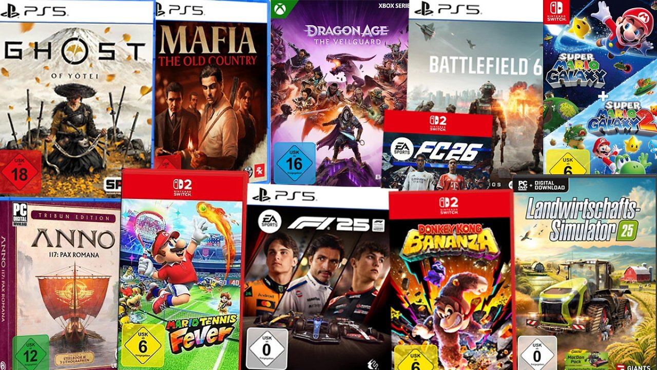 Amazon unterbietet MediaMarkt: Spiele ab 4€ für Switch 2, PS5, Xbox & PC - auch Konsolen günstiger