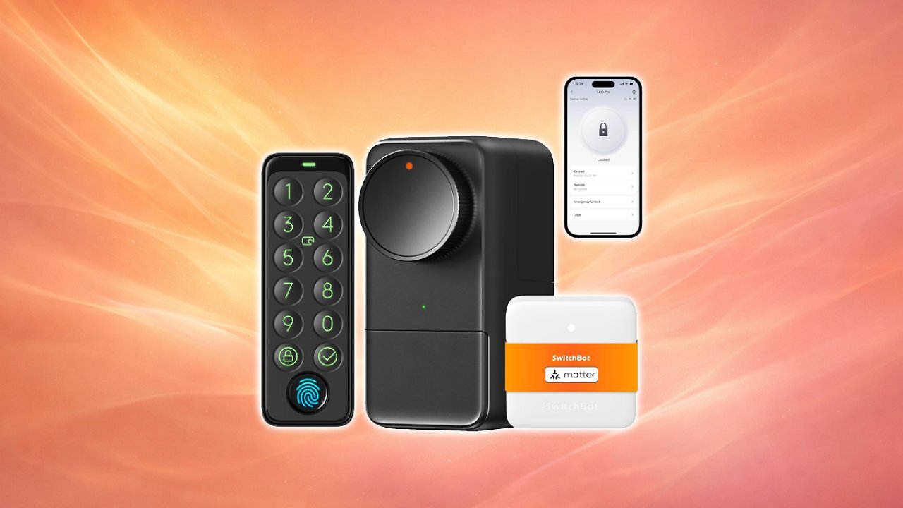 [20/01/2026] SwitchBot WLAN Smart Lock Pro mit Touchscreen-Tastatur, Türriegelschlösser, Smartes Türschloss, Elektronisches Türschloss, Türöffner per App, Fingerprint, Code, Alexa, Google, unterstützt Matter Amazon Angebot