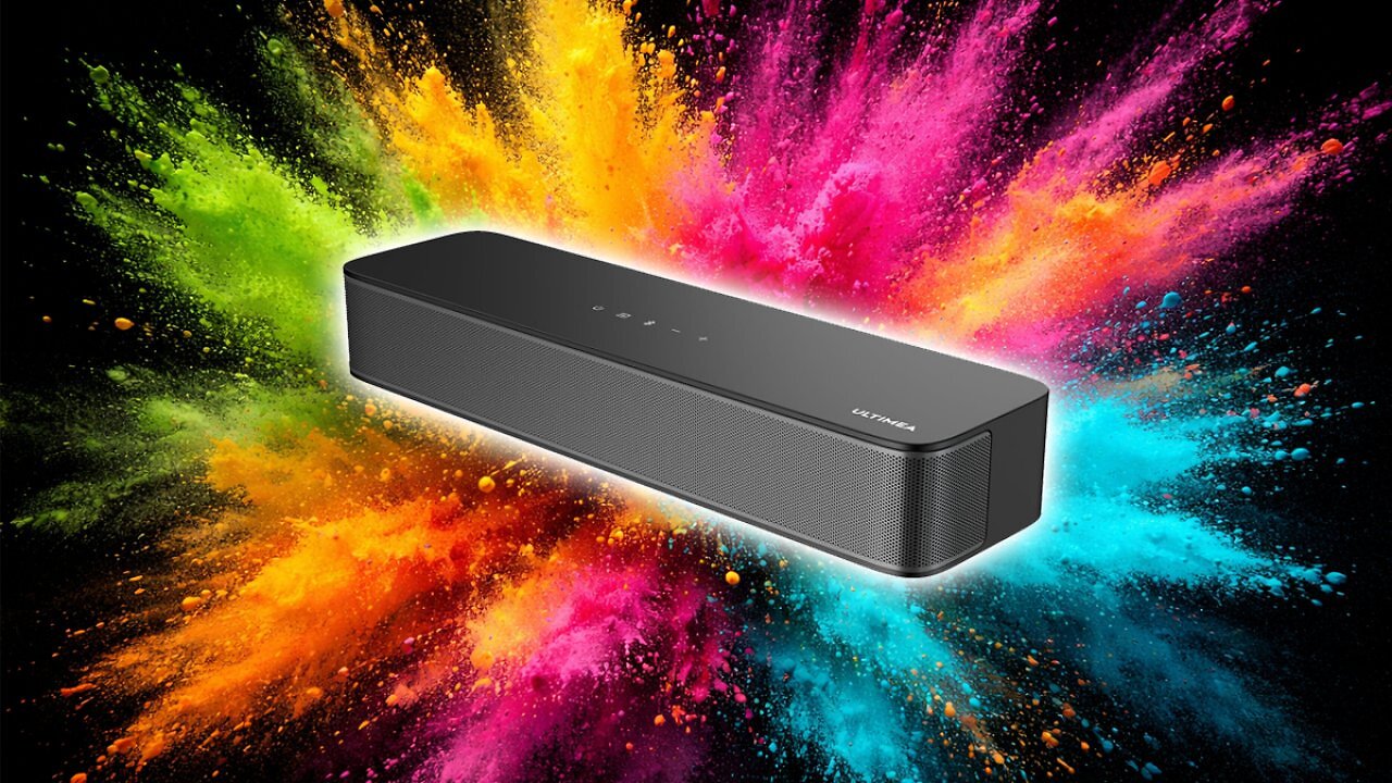 [27/01/2026] ULTIMEA 2.1 Soundbar für TV Geräte mit integriertem Subwoofer, APP-Steuerung, 132W All-in-One PC Soundbar für Gaming, TV Lautsprecher mit Verstellbarem Bass, Bluetooth 5.4, Opt/AUX, Poseidon M20 Pro Amazon Angebot