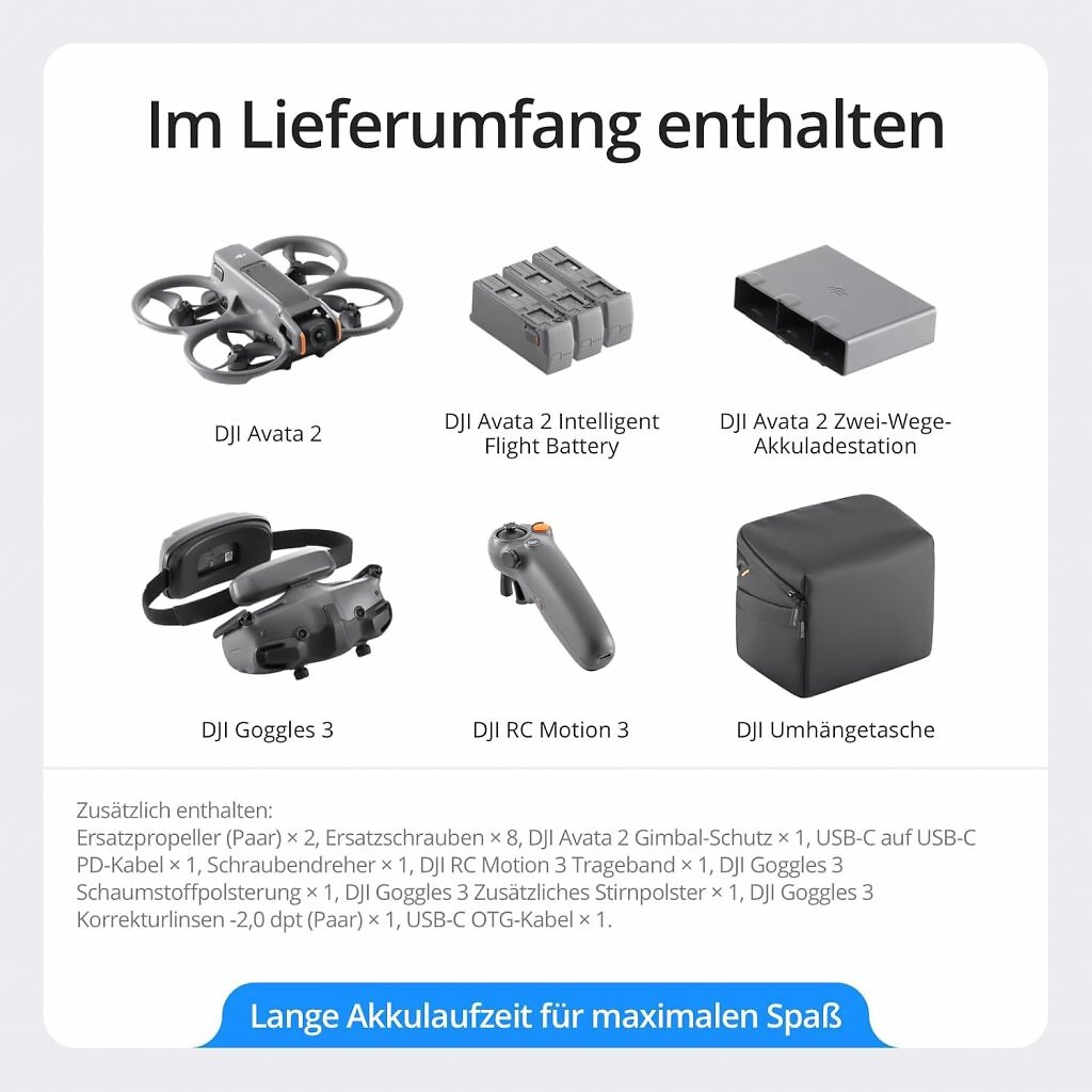 [25/02/2026] In der DJI Avata 2 Fly More Combo bekommt man viel Drohnenspaß jetzt erstaunlich günstig.