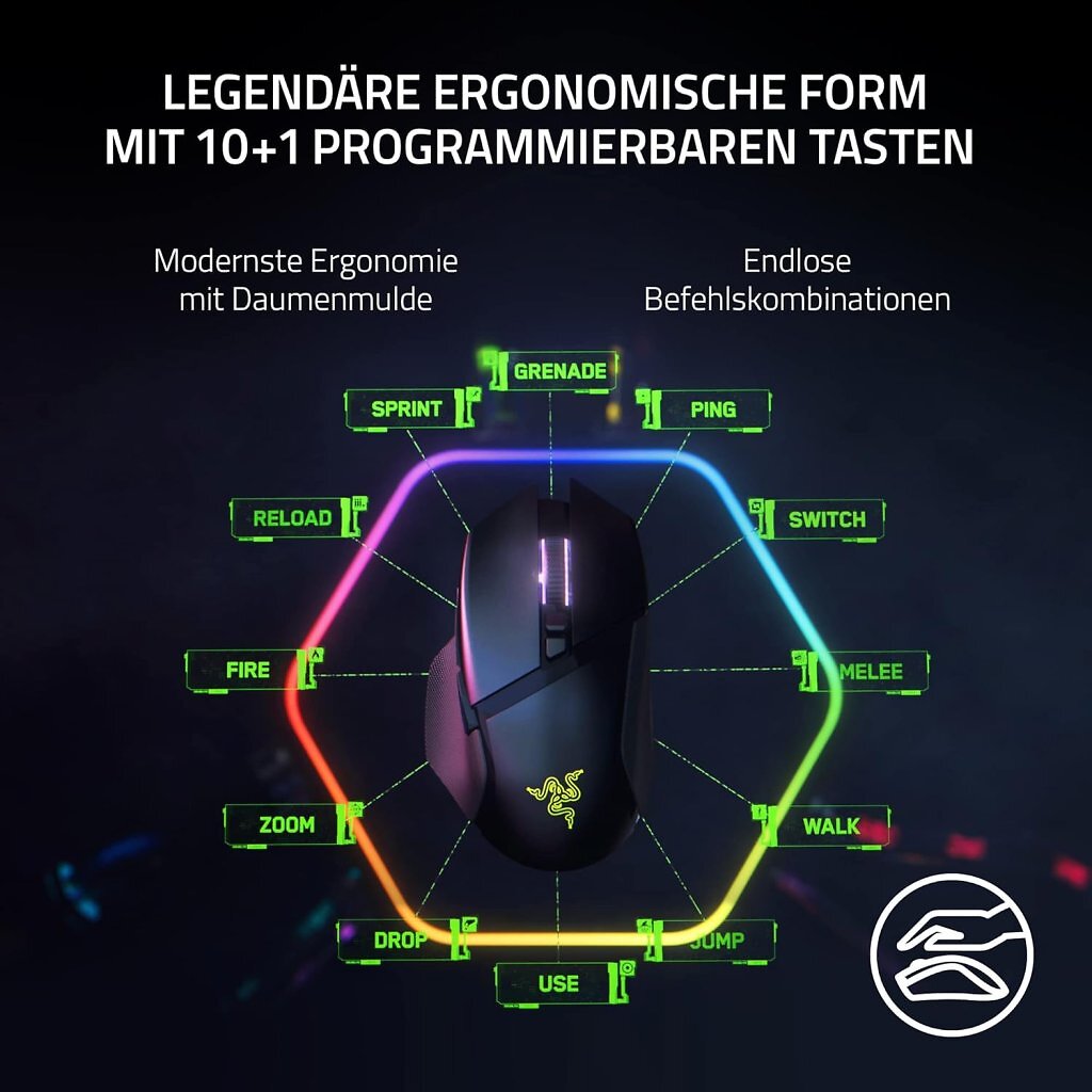 [20/02/2026] Bei Amazon ist die Razer Basilisk V3 Pro die beliebteste Gaming-Maus.