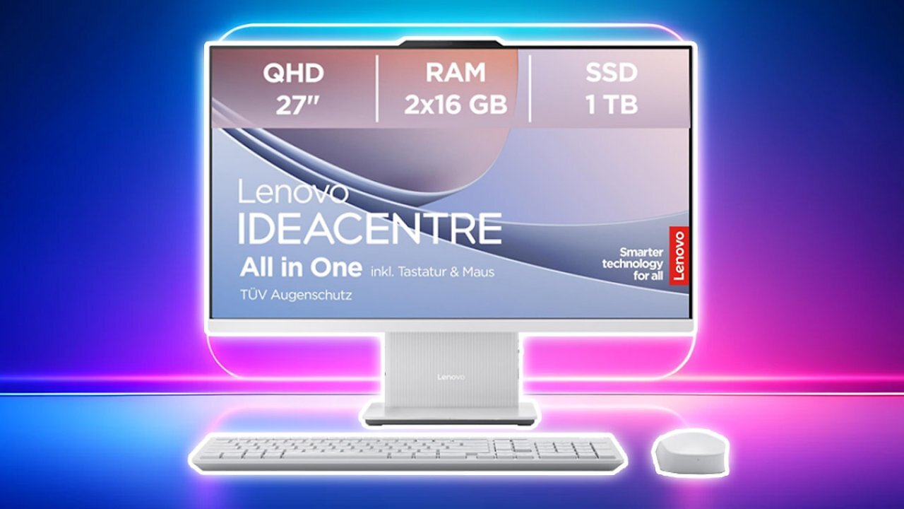 [16/02/2026] Mit 32 GiByte DDR5, trotzdem günstiger als je zuvor: Lenovo-All-in-One-PC bei Amazon