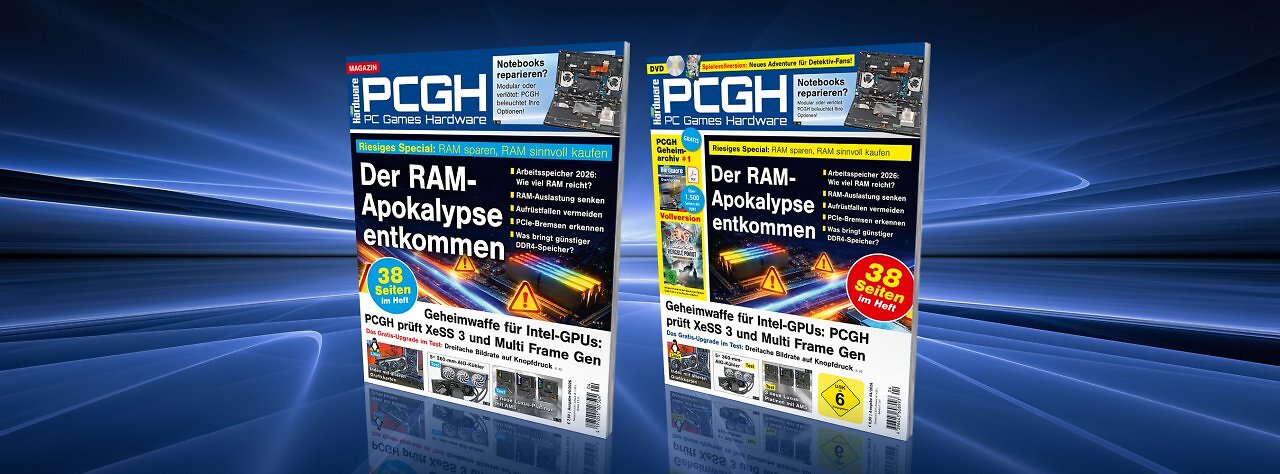 [25/02/2026] Die PCGH-Ausgabe 04/2026: Mit großem RAM- und Aufrüst-Special, DDR4 vs. DDR5, XeSS-MFG, AM5-Luxusboards, neuen Linux-Benchmarks und mehr!
