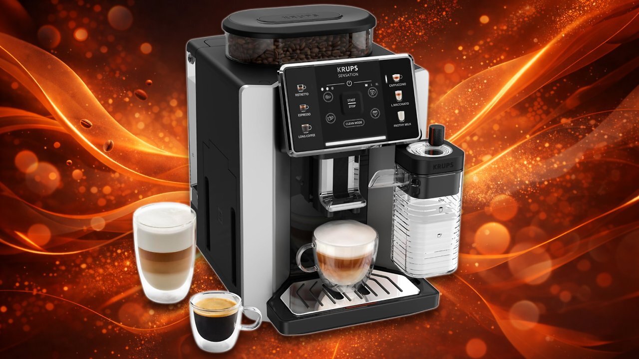 [24/02/2026] 247 Euro sparen: Krups Sensation Milk Vollautomat mit Touch-Display, Milchsystem, Auto-Reinigung
