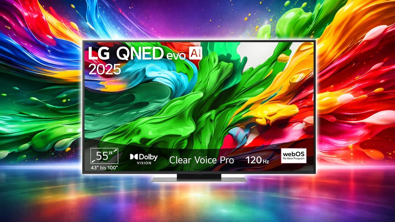 [27/02/2026] LG 55QNED86A6A TV 55 Zoll (139 cm) 4K QNED evo AI TV (α8 Gen2 4K AI Prozessor, webOS 25, 120Hz) [Modelljahr 2025] [Energieklasse E] Amazon Angebot
