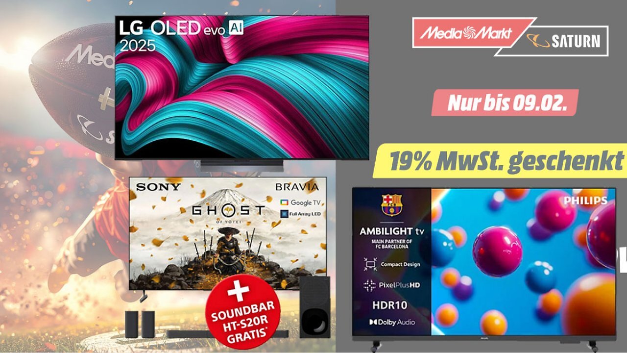 Top-Fernseher von LG wird verramscht: 50% Rabatt, 19% MwSt.-Abzug & 150€ Cashback - LG OLED TV C5