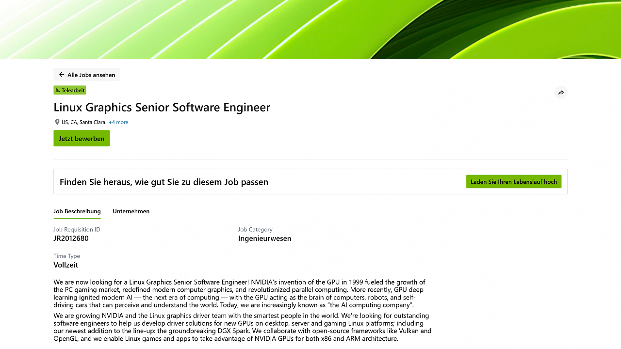 [24/02/2026] Nvidia Linux Job (2)