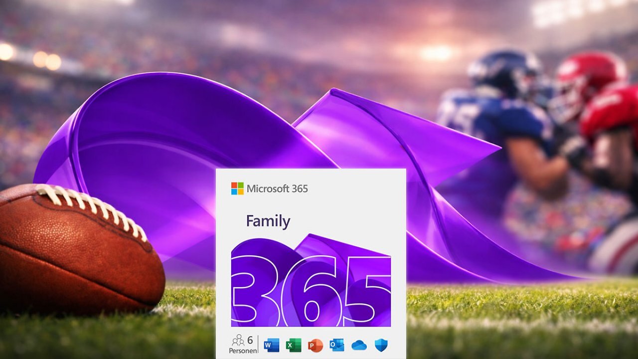 [03/02/2026] Nur bis zum Super-Bowl-Sonntag: Microsoft 365 Family zum Sparpreis bei Amazon