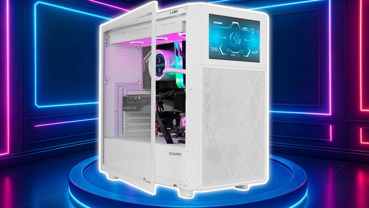 [17/02/2026] Müsste viel mehr kosten: Midi Tower mit 8-Zoll-Bildschirm geht für 50 Euro bei Amazon weg