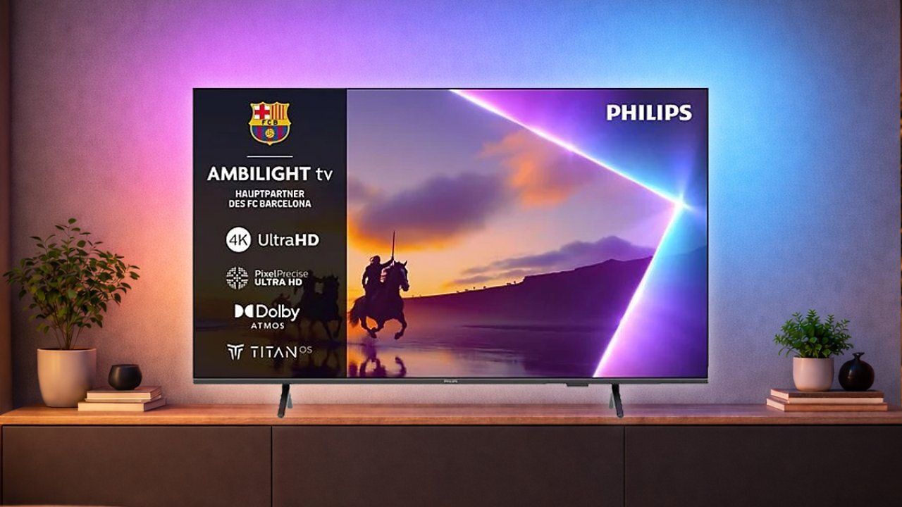 [06/02/2026] PHILIPS 43PUS8550/12 LED Ambilight TV (Flat, 43 Zoll / 108 cm, UHD 4K, SMART TV, Ambilight) MediaMarkt, Saturn, Angebot