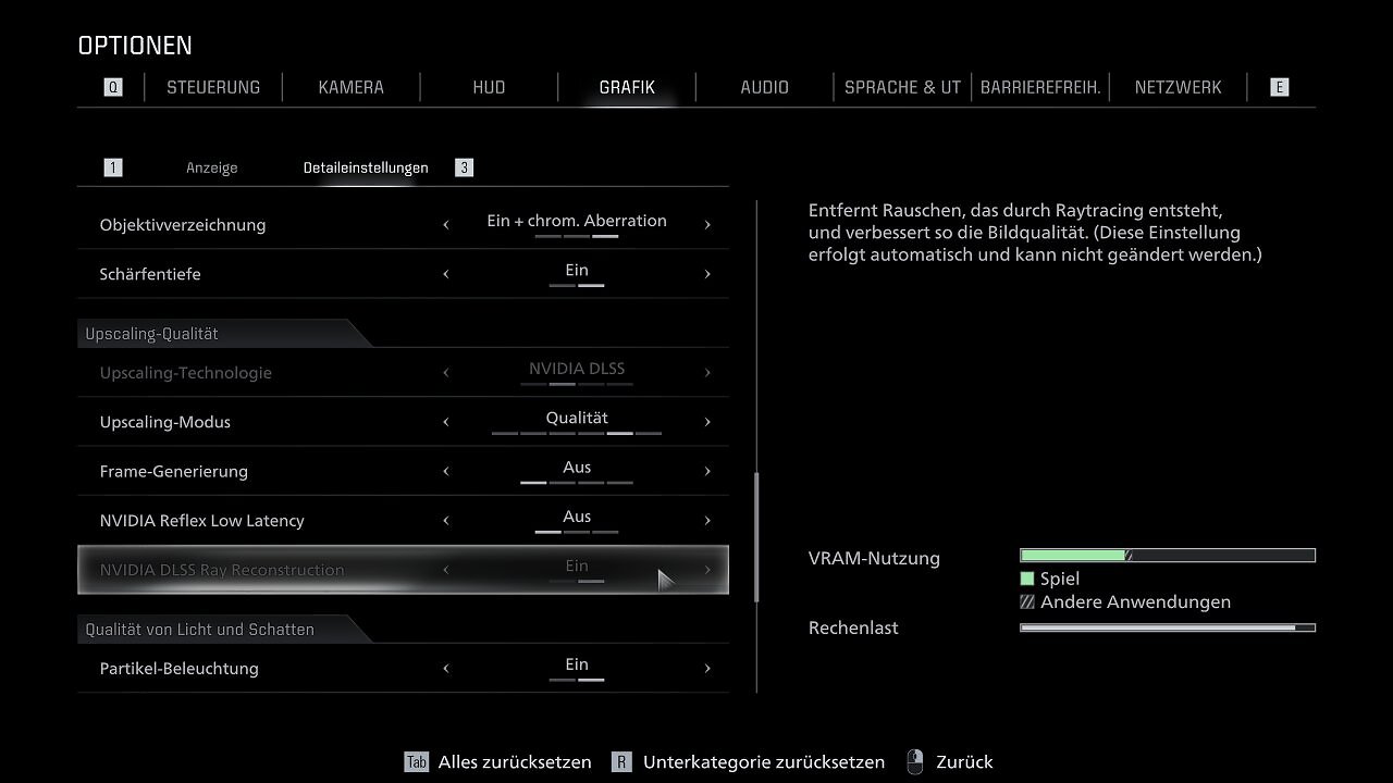 Resident Evil Requiem: Pathtracing -> Nvidia Ray Reconstruction