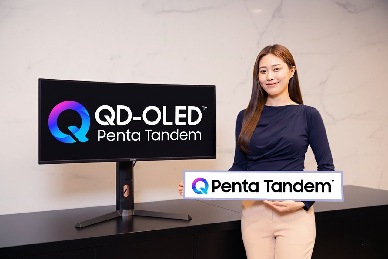 [12/02/2026] QD-OLED Penta Tandem soll die Premium-Technologiemarke von Samsung Display werden, die auf einer proprietären fünfschichtigen organischen Leuchtdiodenstruktur basiert.