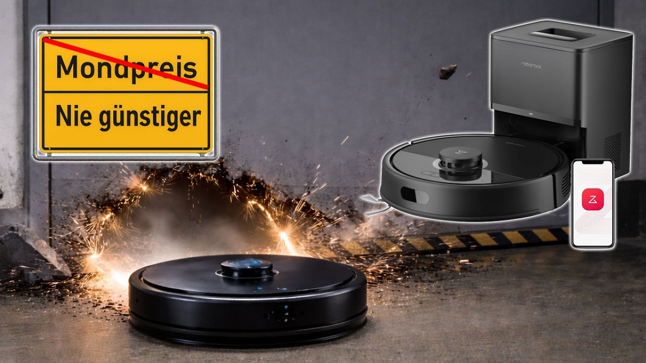 [19/02/2026] Roborock samt Wischfunktion kurz für 190 €: Nie billiger saugte Amazon ihn aus dem Lager (1)