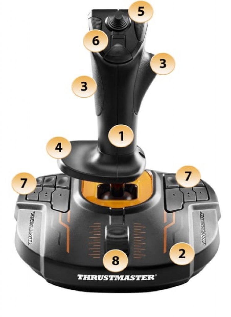 [13/02/2026] Wichtige Ausstattungselemente eines Standard-Joysticks am Beispiel des Thrustmaster T.16000M