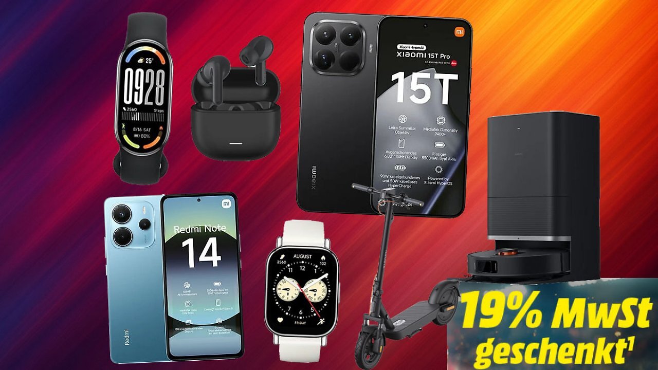 Xiaomi-Highlights extrem günstig: Ab 14,28€ fliegen Handys, Smartwatches, Kopfhörer, E-Scooter & Saugroboter aus dem Lager