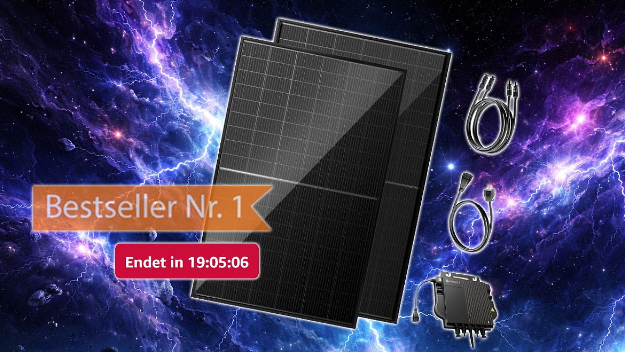 [15/02/2026] Gilt nur heute: Bifaziales Balkonkraftwerk geht zum bisher besten Amazon-Preis raus