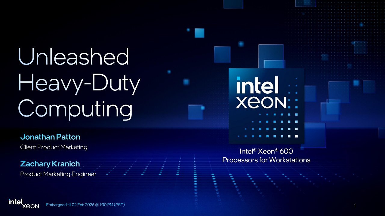 [02/02/2026] Intel Xeon 600 for Workstation Launch-Präsentation (1)