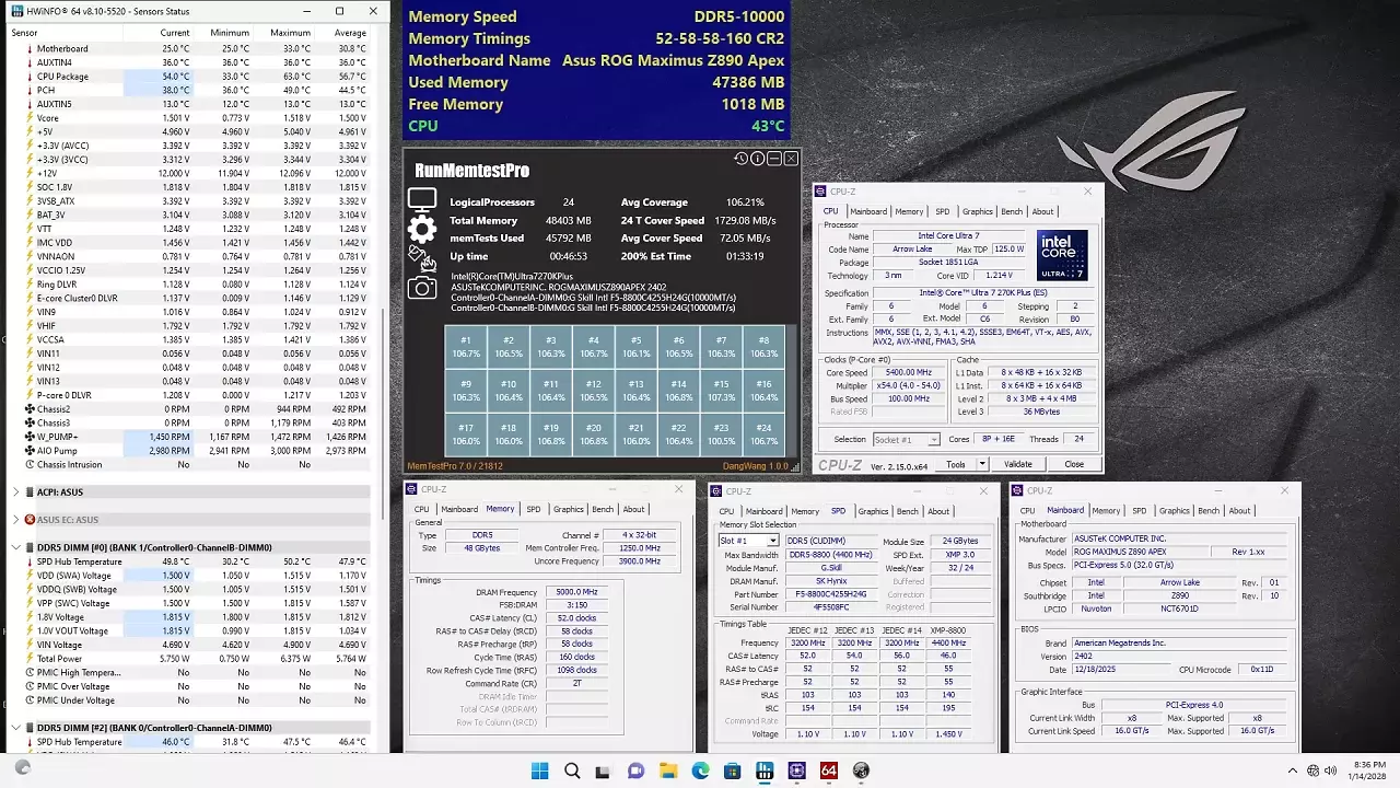 [25/03/2026] DDR5-10000